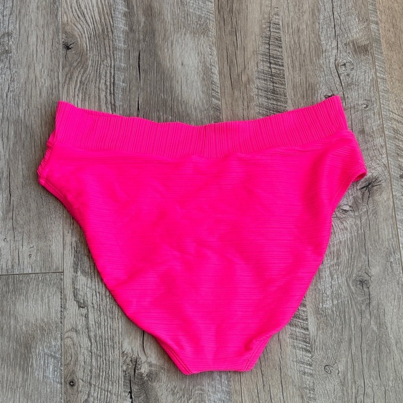 3/$15! Hot Pink High Cut Bikini Bottom - Picture 2 of 4